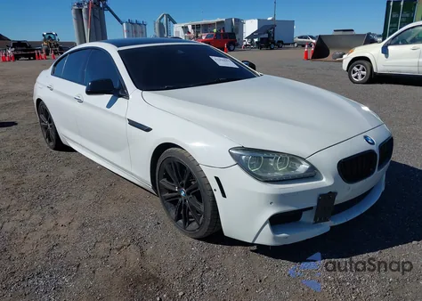 2015 BMW 650I Gran Coupe from USA, damaged, VIN WBA6B2C53FD799164